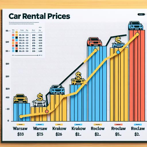 Porównanie cen wynajmu samochodów w największych miastach polski: warszawa, kraków, wrocław